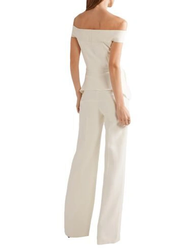 Shop Roland Mouret Jumpsuit/one Piece In Ivory