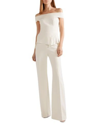 Shop Roland Mouret Jumpsuit/one Piece In Ivory