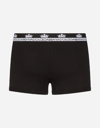 Shop Dolce & Gabbana Two-way-stretch Cotton Jersey Boxers