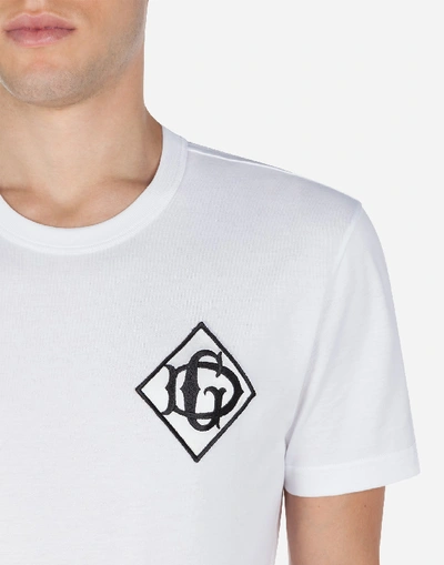 Shop Dolce & Gabbana Cotton T-shirt With Dg Logo