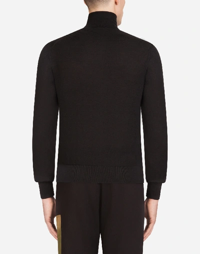 Shop Dolce & Gabbana High Neck Cashmere Sweater