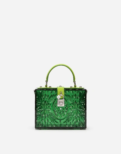 Shop Dolce & Gabbana Dolce Box Bag In Cinderella Sint Glass