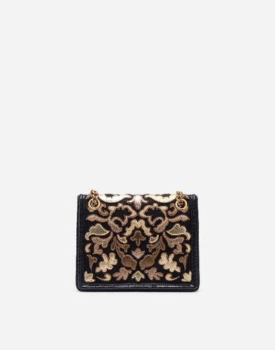 Shop Dolce & Gabbana Medium Brocade Devotion Bag With Mordore Patch