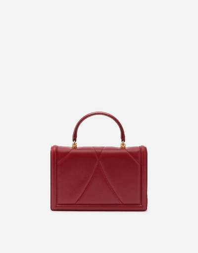 Shop Dolce & Gabbana Big Devotion Bag In Matelasse' Nappa In Red