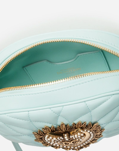 Shop Dolce & Gabbana Devotion Camera Bag In Matelassé Nappa Leather