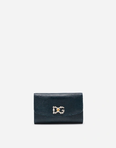 Shop Dolce & Gabbana Iguana Print Microbag