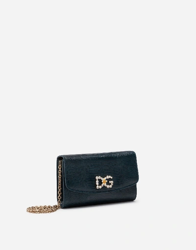 Shop Dolce & Gabbana Iguana Print Microbag