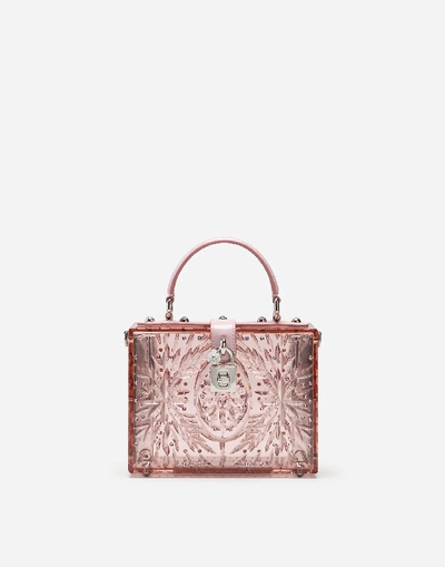 Shop Dolce & Gabbana Dolce Box Bag In Cinderella Sint Glass