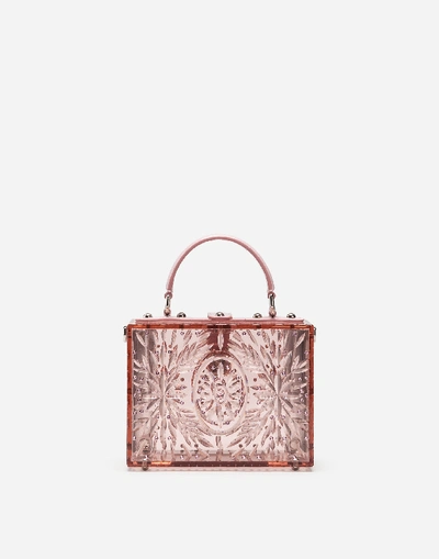 Shop Dolce & Gabbana Dolce Box Bag In Cinderella Sint Glass