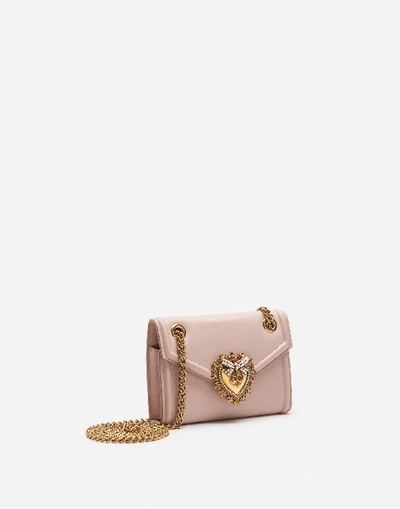Shop Dolce & Gabbana Mini Devotion Bag In Smooth Calfskin
