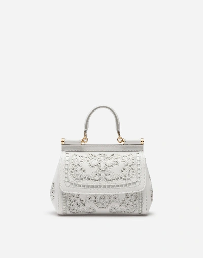 Shop Dolce & Gabbana Small Sicily Bag In Intaglio Nappa Leather