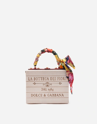 Shop Dolce & Gabbana Handbags - Dolce Box Bag In Resin With Embroidered Flowers In Floral Print