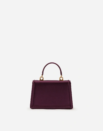 Shop Dolce & Gabbana Small Satin Devotion Bag