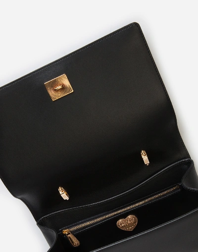Shop Dolce & Gabbana Big Devotion Bag In Matelasse' Nappa In Black