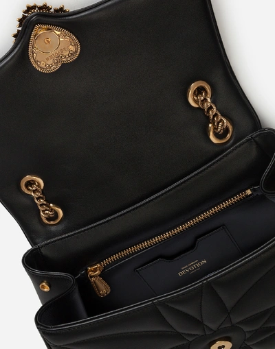 Shop Dolce & Gabbana Large Devotion Shoulder Bag In Quilted Nappa Leather