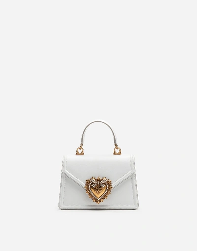 Shop Dolce & Gabbana Small Smooth Calfskin Devotion Bag