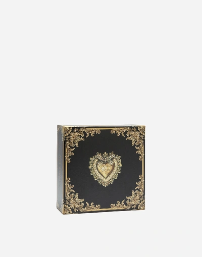 Dolce & Gabbana Small Devotion Metallic Leather Top Handle Bag