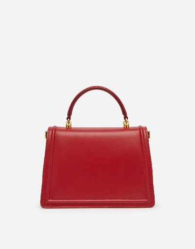 Shop Dolce & Gabbana Medium Devotion Bag In Smooth Calfskin