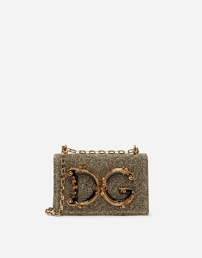 Shop Dolce & Gabbana Dg Girls Cross-body Bag In Soft Lurex
