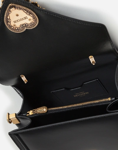 Shop Dolce & Gabbana Medium Devotion Bag In Polished Calfskin