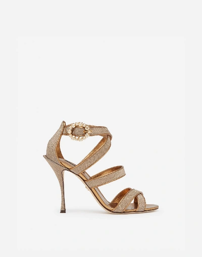 Shop Dolce & Gabbana Diamond Glitter Sandals