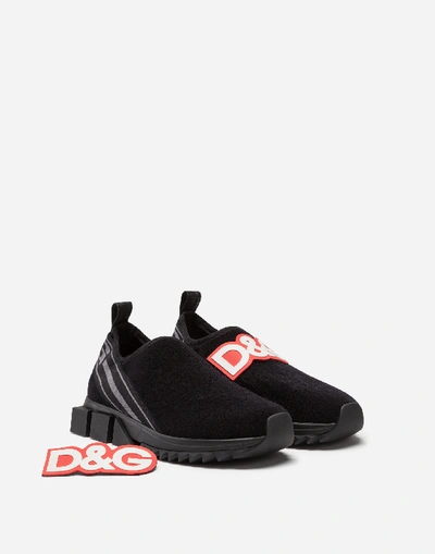 Shop Dolce & Gabbana Sneakers Sorrento With Patch In Black