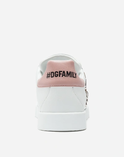 Shop Dolce & Gabbana Portofino Sneakers With Patch