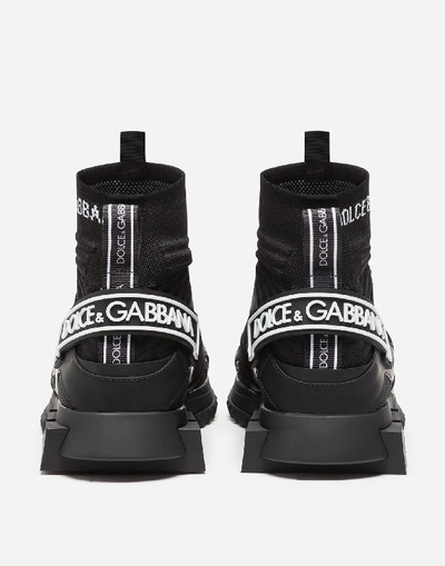 Shop Dolce & Gabbana Sorrento High-top Trekking Sneakers In Mixed Materials