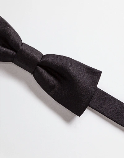 Shop Dolce & Gabbana Silk Bow Tie In Black