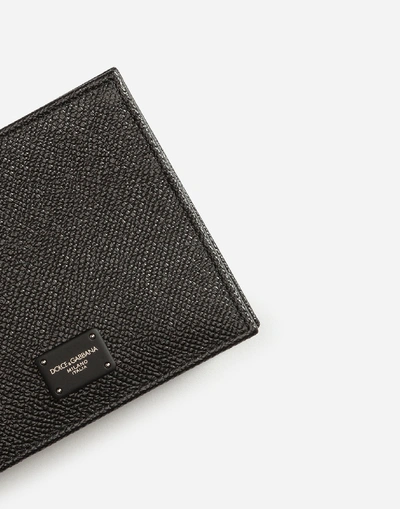 Shop Dolce & Gabbana Dauphine Calfskin Wallet In Black