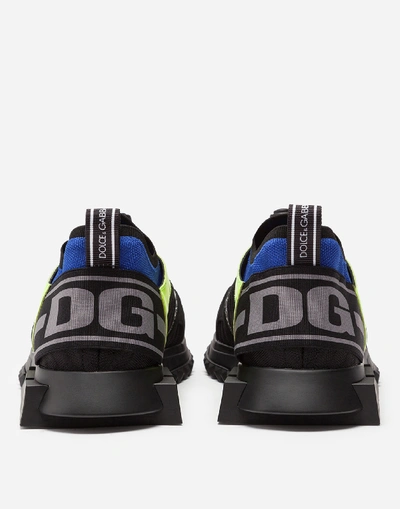 Shop Dolce & Gabbana Multi-colored Mixed-material Sorrento Trekking Sneakers In Multicolor