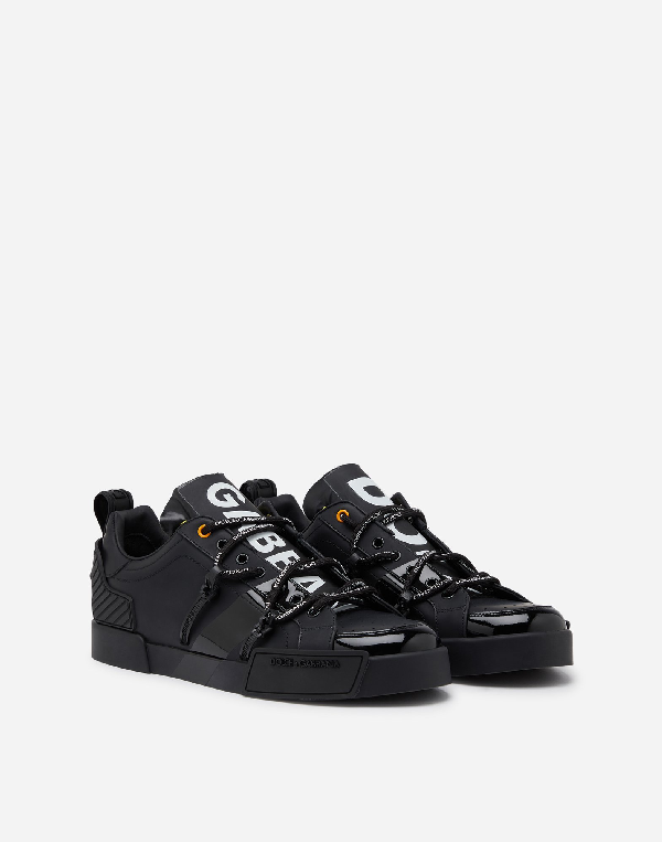 portofino sneakers in leather and patent