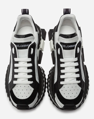 Shop Dolce & Gabbana Multi-colored Super King Sneakers In White/black