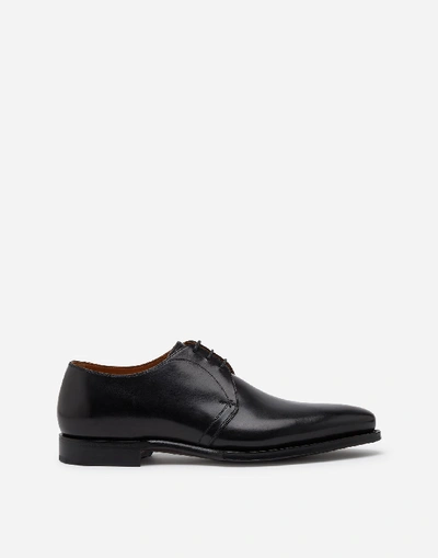 Shop Dolce & Gabbana Lace-ups - Derby In Giotto Paint Calfskin In Black