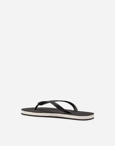 Shop Dolce & Gabbana Rubber Thong Sandals