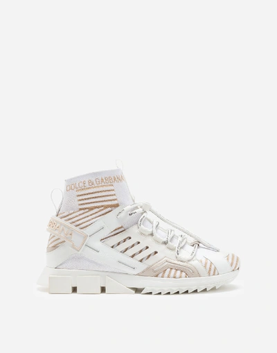 Shop Dolce & Gabbana Sorrento High-top Trekking Sneakers In White