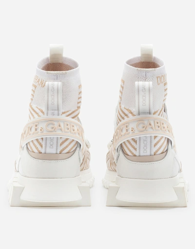 Shop Dolce & Gabbana Sorrento High-top Trekking Sneakers In White