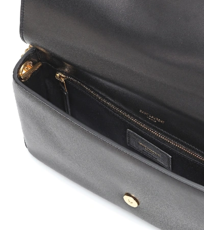 Shop Saint Laurent Kate Tassel Small Shoulder Bag In Black