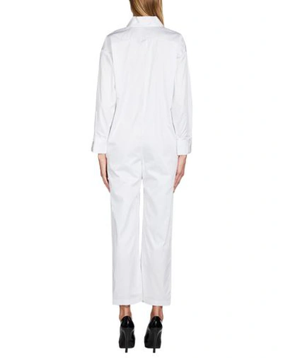 Shop Norma Kamali Overalls In White