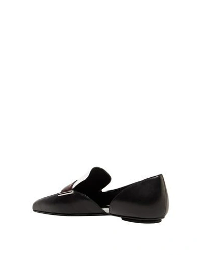 Shop Rosetta Getty Loafers In Black