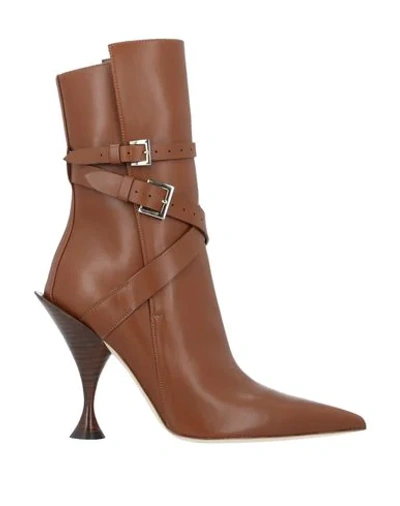 Shop Burberry Ankle Boot In Tan