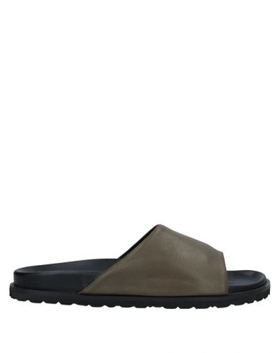 Shop Momoní Sandals In Military Green