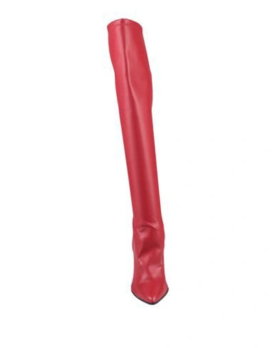 Shop Be Blumarine Knee Boots In Red