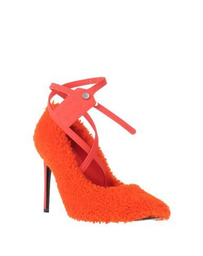 Shop Off-white Woman Pumps Red Size 8 Shearling
