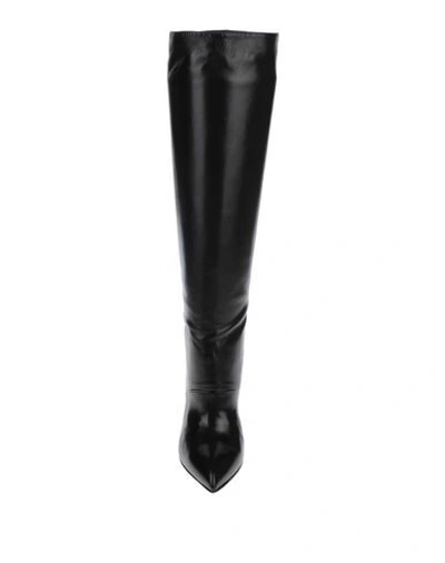 Shop Balmain Knee Boots In Black