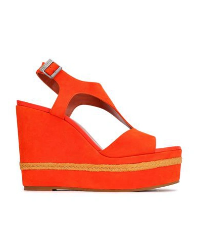 Shop Missoni Sandals In Orange
