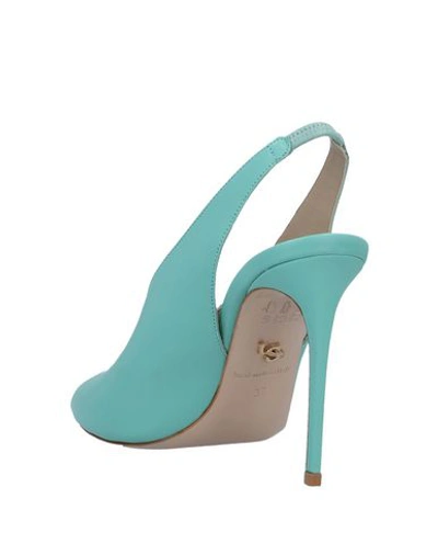 Shop Le Silla Sandals In Turquoise
