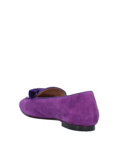 Shop Aquazzura Loafers In Purple