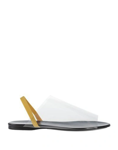 The Row 10mm Clear Pvc Slingback Sandals In Transparent