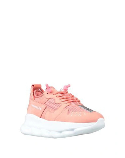 Shop Versace Sneakers In Pink